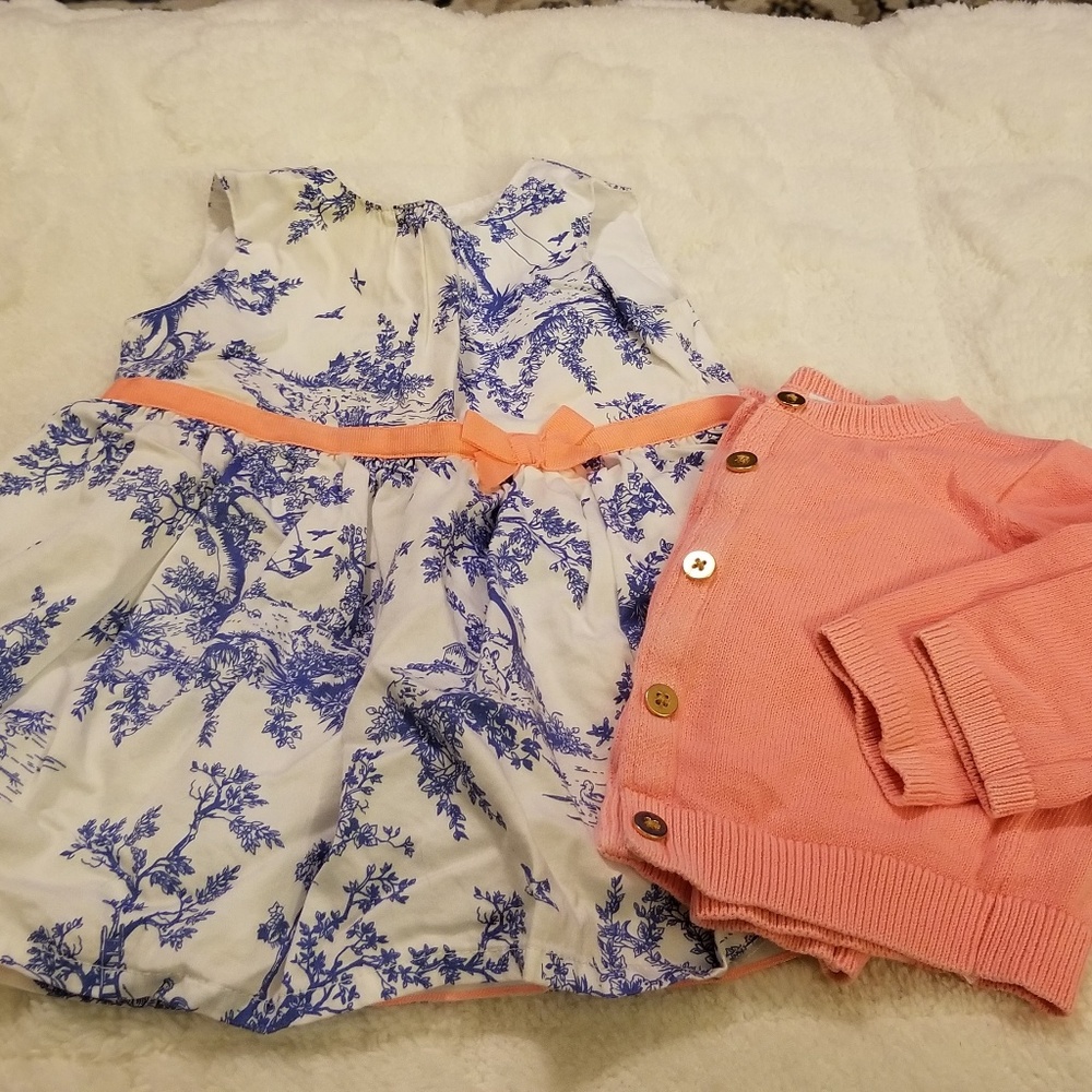 Carter's Infant dress with matching cardigan